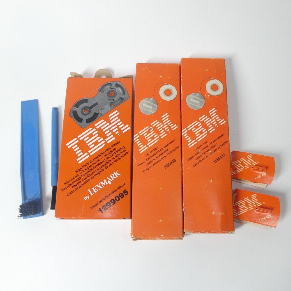 IBM Typewriter Lot - Lift Off Tape 1136433 - Correctable Film Ribbon 1299095